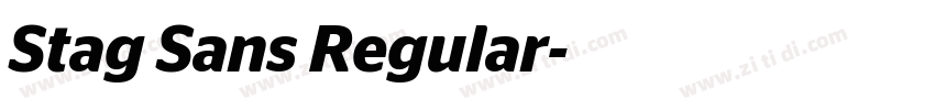 Stag Sans Regular字体转换